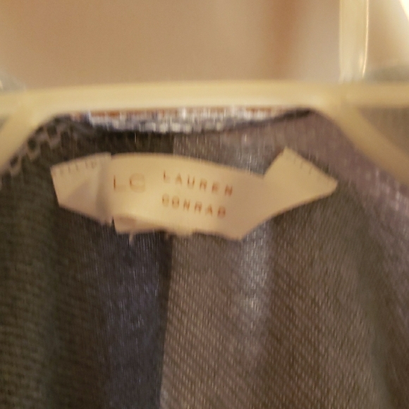 LC Lauren Conrad Charcoal and Cream Wrap - Picture 2 of 4